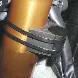 Front Fork Crash Protector Black Inc Cable Tie For Yamaha 711.01.25 Front Fork Crash Protector Black Inc Cable Tie For Yamaha 711.01.25